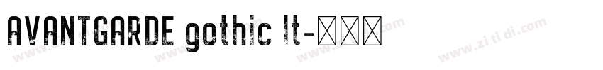 AVANTGARDE gothic lt字体转换